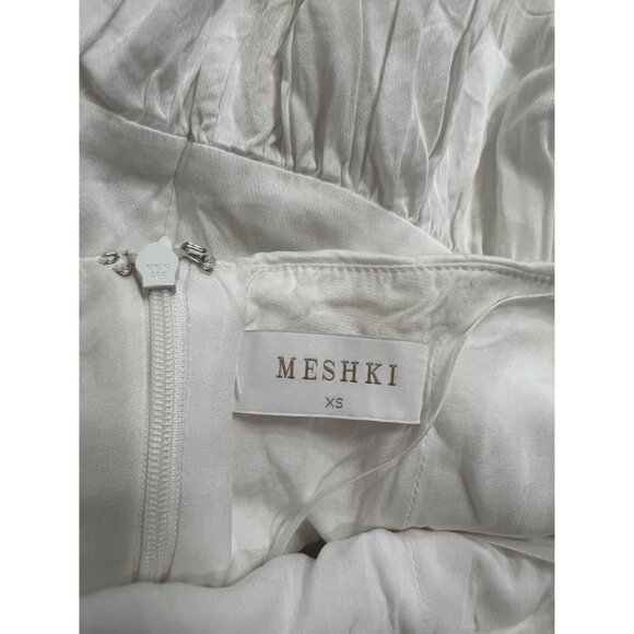 Meshki Harriette Halter Midi Dress in White - Picture 5 of 5